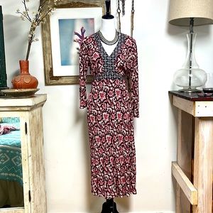 Moroccan floral print dress